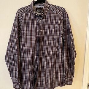 Ariat Pro Series Button Down Long Sleeve Shirt Men's L Brown